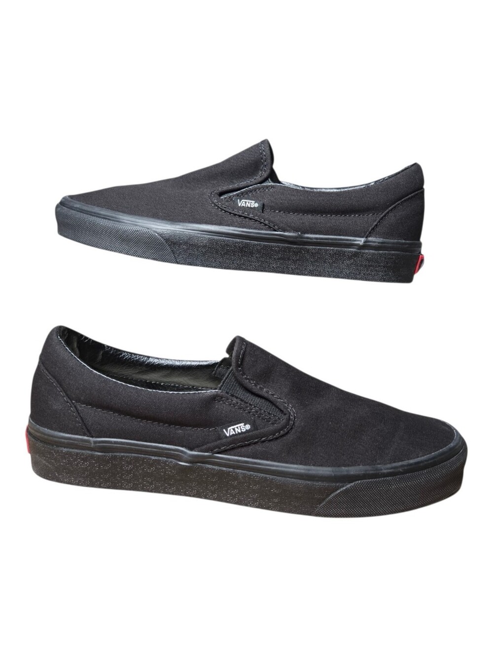 Vans Mens Blackout Iconic Canvas Classic Slip On Shoes Size 9 VNOOOEYEBKA